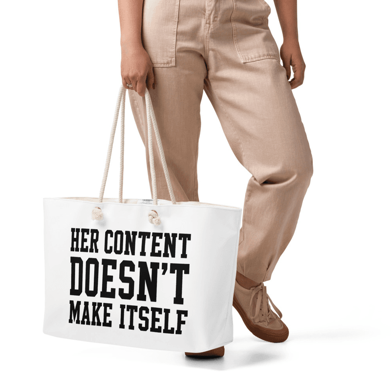 Oversized weekender bag